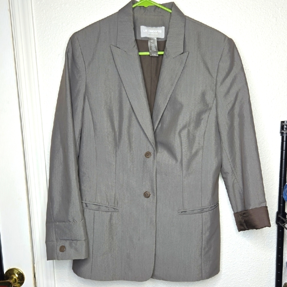 Liz Claiborne Gray Blazer